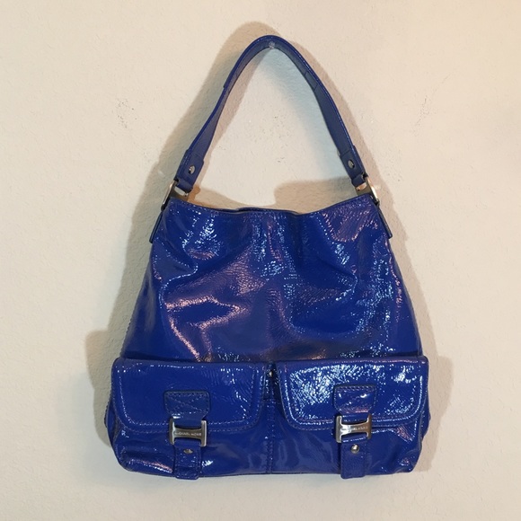 bright blue purse